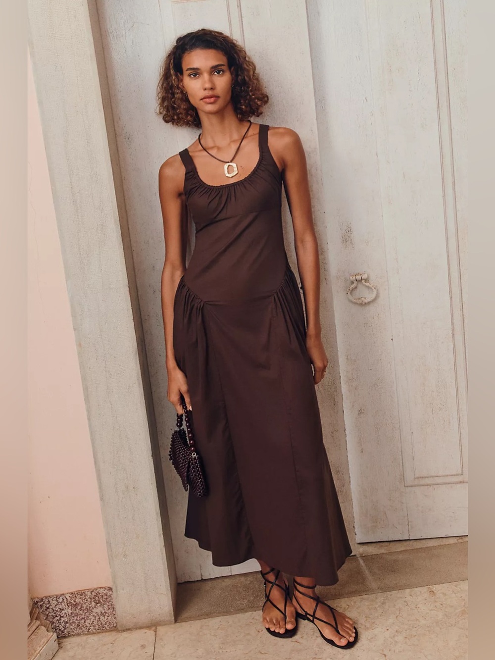 Faithfull Marcella Sleeveless Midi Dress 8 NWT $270